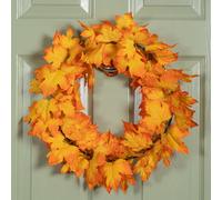 50cm Hanging Bright Autumn Faux Wreath
