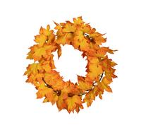 Samuel Alexander 50cm Hanging Bright Autumn Faux Wreath in Orange Samuel Alexander Orange