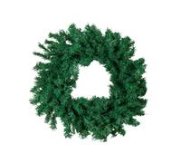 Samuel Alexander 50cm Hanging Plain Green Christmas Wreath with 140 Tips Samuel Alexander Green
