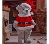 Samuel Alexander 50Cm Large Plush Standing Teddy Santa Christmas Decoration