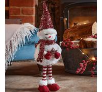 Samuel Alexander 50Cm Large Soft Fabric Standing Snow Girl Christmas Decoration