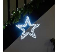Samuel Alexander 50cm Light up Christmas Galaxy Star with 1440 Cool White LEDs & Timer Function