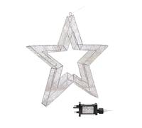 Samuel ALEXANDER 50cm Light up Dewdrop Christmas Star with 1440 Warm White LEDs & Timer Function