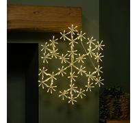 50cm Christmas Snowflake with 180 Multi-Action Warm White LEDs