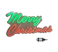 Samuel Alexander 50cm Light up Merry Christmas Neon Flex Sign in Green & Red Samuel Alexander Multicolor