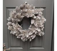 Samuel Alexander 50Cm Premier Christmas Snow Fir Door Wreath