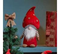 Samuel Alexander 50Cm Red Soft Festive Porta-Bella Christmas Mushroom Gonk Decoration