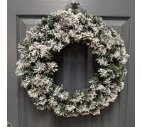 Samuel Alexander 50cm Snow Flocked Imperial Pine Christmas Wreath