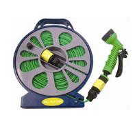 Samuel Alexander 50Ft (15M) Flat Garden Hose With Spray Nozzle