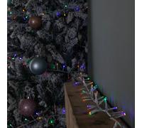 50m 2000 LED TreeBrights Christmas String Lights with Timer in Multi-Coloured on Clear Cable