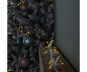 Samuel Alexander 50M 2000 Led Treebrights Christmas String Lights With Timer In Warm White On Clear Cable