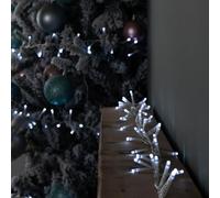 Samuel ALEXANDER 50m 2000 LED TreeBrights Christmas String Lights with Timer in White on Clear Cable