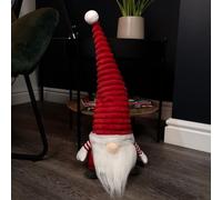 Samuel ALEXANDER 51cm Large Sitting Plush Christmas Gonk with Grooved Hat in Red