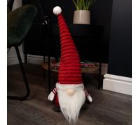 Samuel Alexander 51cm Large Sitting Plush Christmas Gonk with Grooved Hat in Red Samuel Alexander Red