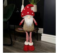 Samuel ALEXANDER 51cm Male Christmas Standing Gonk Decoration with Mushroom Hat