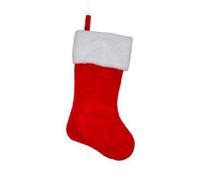 Samuel Alexander 51Cm Red And White Traditional Hanging Christmas Santa Stocking