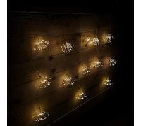 Samuel ALEXANDER 520 LED 13 x 90cm Fireworks Ball Curtain Lights on Clear Cable in Warm White