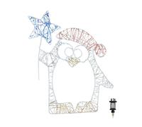 52cm Light up Christmas Penguin Dewdrop Silhouette with Twinkling LEDs