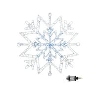 Samuel Alexander 52cm Light up Snowflake Dewdrop Silhouette with Twinkling LEDs in Silver Samuel Alexander Silver
