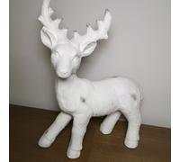 Samuel Alexander 52Cm Snow Effect Standing Pot Reindeer Christmas Ornament