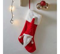 Samuel Alexander 53Cm Red And White Hanging Christmas Gonk Stocking