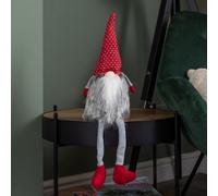 Samuel Alexander 54Cm Grey Haired Christmas Gonk With Dangly Legs In Dotted Hat