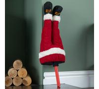 Samuel Alexander 55cm Battery Operated Soft Animated Santa Kicking Legs Christmas Decoration