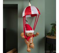 Samuel Alexander 57Cm Battery Operated Musical Parachuting Gingerbread Man With Leg Kicking Motion