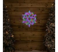 Samuel Alexander 57Cm Rgb Digital Light Up Christmas Snowflake With Remote Control & Timer Function