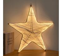 Samuel Alexander 58Cm Aura Star Light Up Christmas Decoration With 248 Warm White Leds