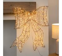 Samuel Alexander 58cm Light up Christmas Galaxy Bow Light with 960 Warm White LEDs in Gold Samuel Alexander Gold