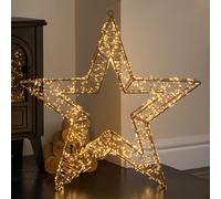 Samuel Alexander 58Cm Light Up Gold Galaxy Star Christmas Decoration With Warm White Leds