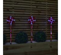 Samuel Alexander 58Cm Light Up Red And White Candy Pop Christmas Pathfinders With 63 White Leds