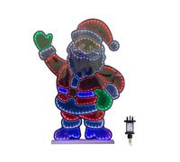 Samuel Alexander 59cm Waving Santa Infinity Decoration with Multi-Coloured LEDs Samuel Alexander Multicolor