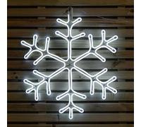 Samuel ALEXANDER 59cm x 56cm Light up Neon Flex Christmas Snowflake with Blue & White LEDs
