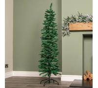 Samuel Alexander 5ft (1.5m) Green Artificial Pencil Christmas Tree With Green Metal Stand & 236 Tips Samuel Alexander Green