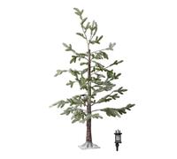 Samuel Alexander 5ft (1.5m) Green Snowy Noel Christmas Tree with Stand. White LEDs Samuel Alexander Green