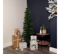 Samuel Alexander 5Ft (1.5M) Pencil Style Slim Artificial Christmas Tree In Plain Green