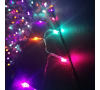 Samuel Alexander 5m Multi Function Battery Operated Rainbow LED Fairy Lights Christmas Decorations with Timer Samuel Alexander Multicolor