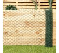 Samuel Alexander 5m x 0.6m x 25mm Green PVC Coated Galvanised Chicken Garden Wire Netting / Fencing