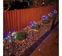 Samuel Alexander 5pcs 63cm 120 LED Battery Operated Sparkler Path Lights with Timer in Multicoloured Samuel Alexander Multicolor