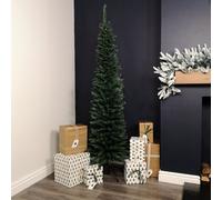 Samuel Alexander 6.5Ft (2M) Pencil Style Slim Artificial Christmas Tree In Green