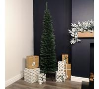 Samuel Alexander 6.5Ft (2M) Pencil Style Slim Artificial Christmas Tree In Green