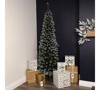Samuel Alexander 6.5ft (2m) Pencil Style Slim Snow Tipped Artificial Christmas Tree in Green Samuel Alexander Green