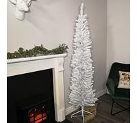 Samuel ALEXANDER 6.5ft (2m) Premier Pencil Style Slim Christmas Tree in White