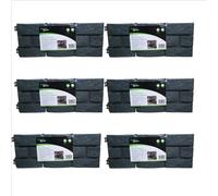 Samuel Alexander 6 x 17cm 4 Piece Grey Brick Effect Garden Edging Boarder