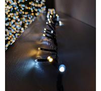 Samuel Alexander 600 LED 60m Indoor Outdoor Christmas Multi Function Battery Operated String Lights with Timer in Cool & Warm White