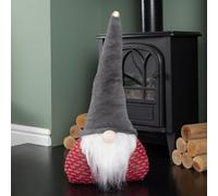 Samuel Alexander 60Cm Battery Powered Light Up Christmas Gonk With Grey Hat And Red Body