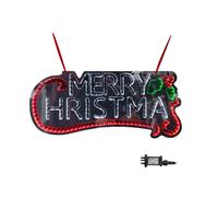 Samuel Alexander 60cm Hanging Merry Christmas Infinity Mirror Decoration with LEDs Samuel Alexander Multicolor