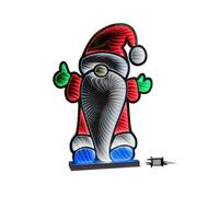 60cm Infinity Christmas Santa on Metal Base with Multi-Coloured LEDs Samuel Alexander Multi One Size